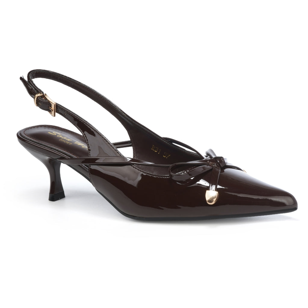 Nellie dame stiletter R31 - Brown