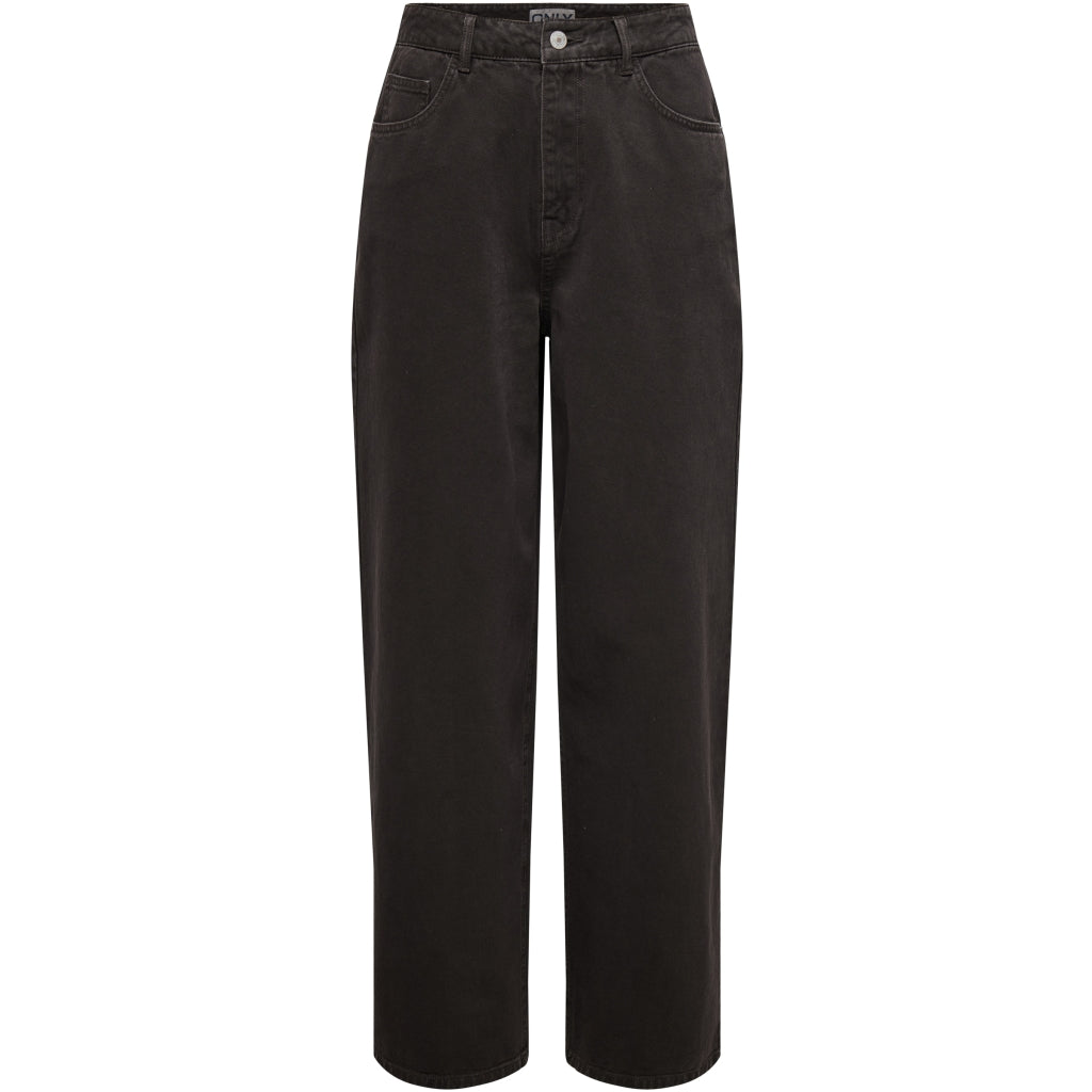 ONLSOLLA MW RELAXED COL JEANS PNT - Seal Brown