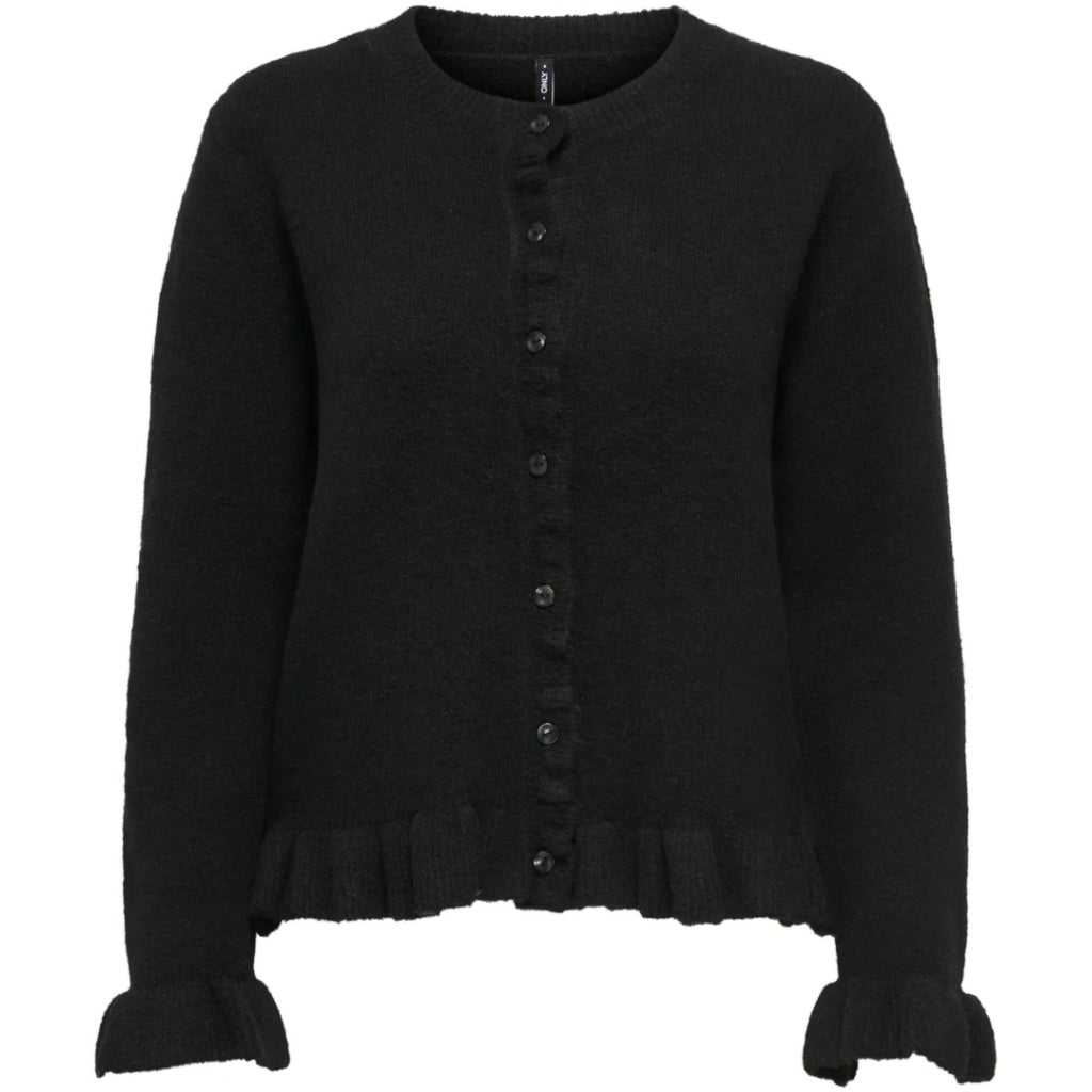 ONLY DAME CARDIGAN ONLRIMA - Black Button