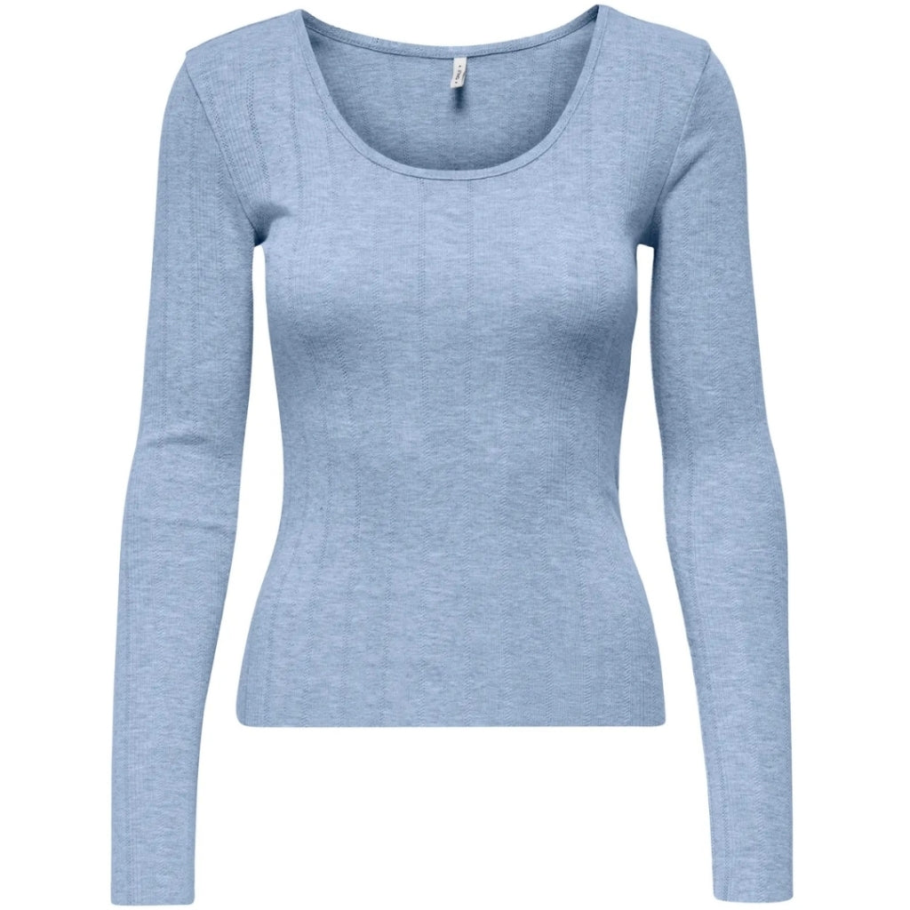 ONLY DAME LANGÆRMET TOP ONLTENNA - Kentucky blue