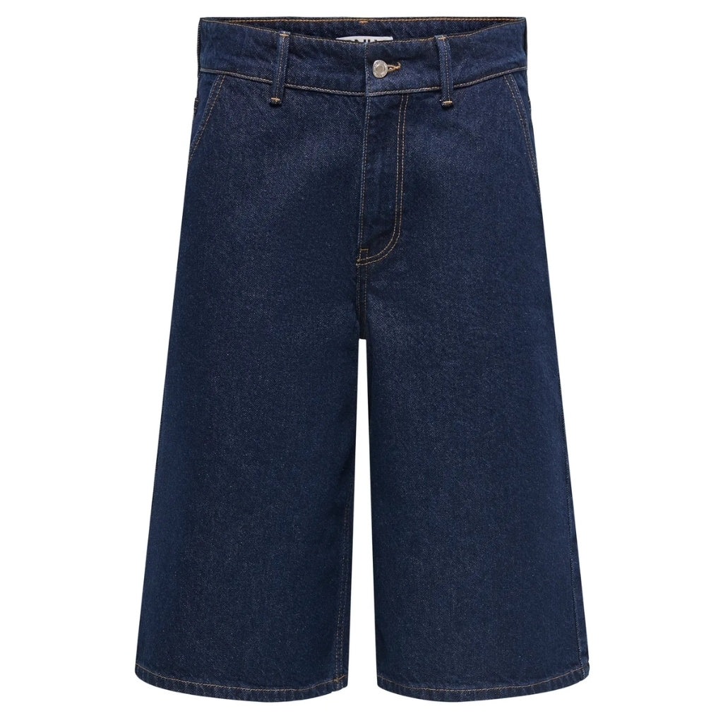 ONLY DAME SHORTS ONLCLAIR - Dark Blue Denim