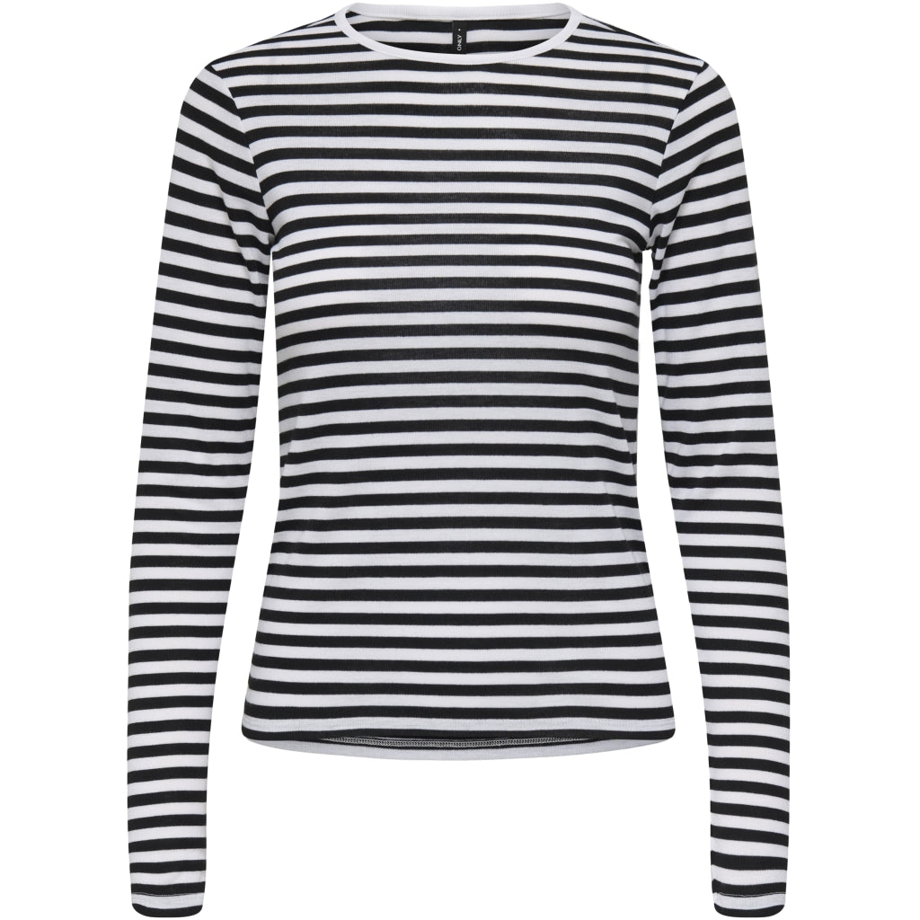 ONLY dame Top ONLELLI - Black Stripes:White