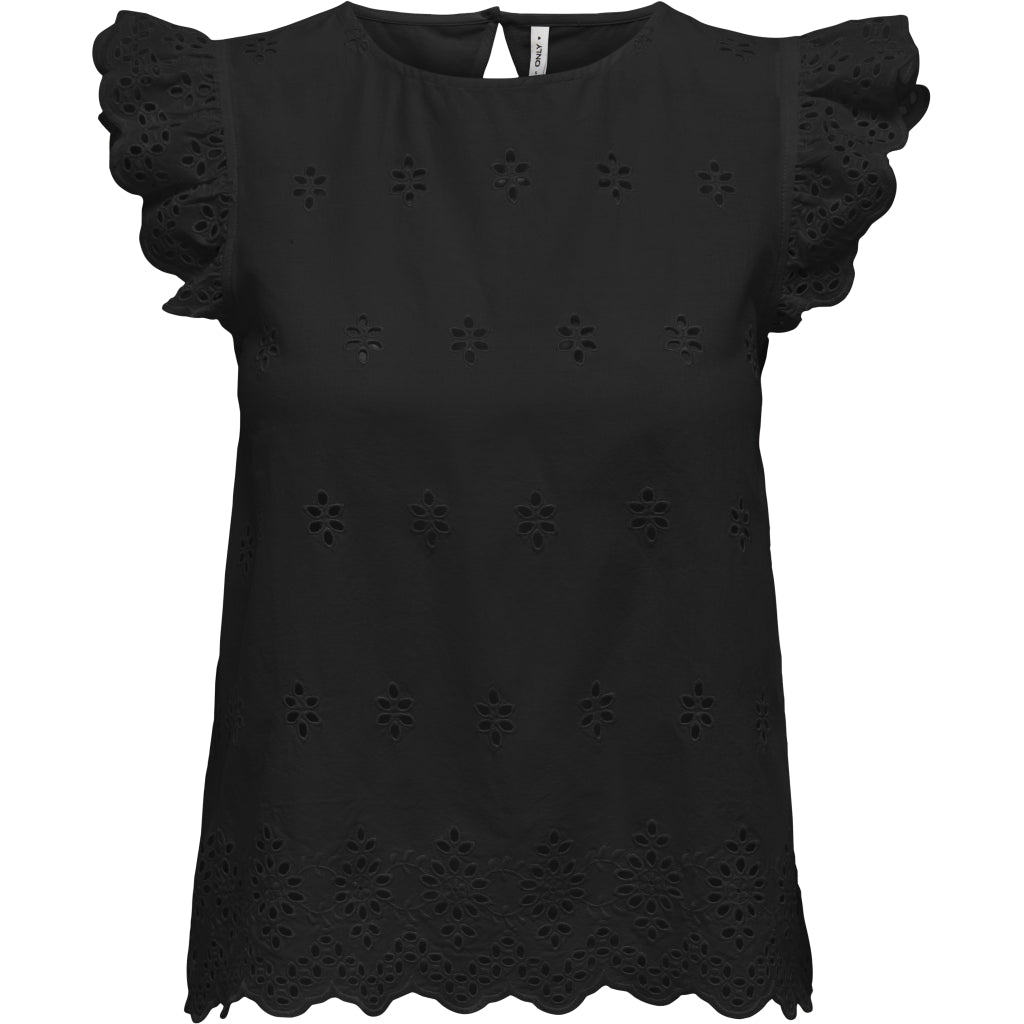 ONLY dame bluse ONLLOU - Black