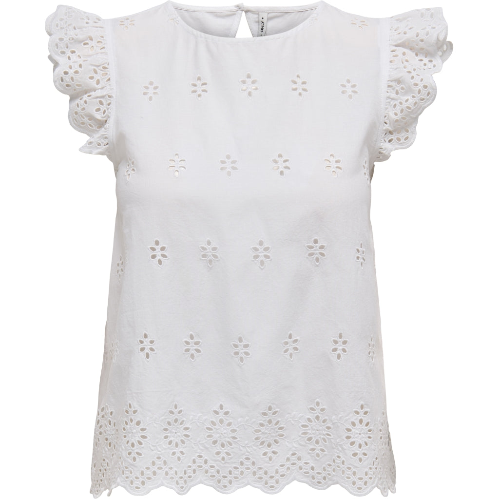 ONLY dame bluse ONLLOU - Bright White