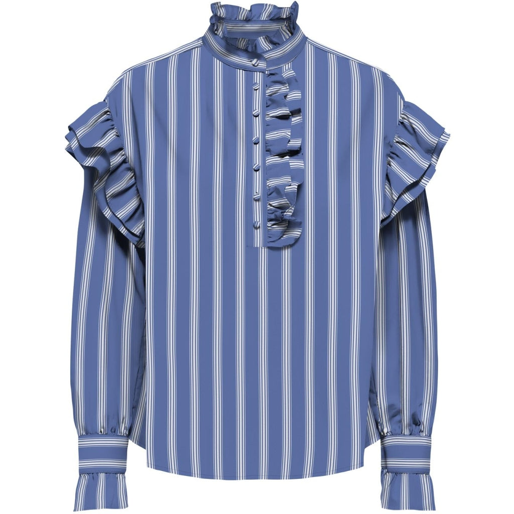 ONLY dame bluse ONLMALOU - Wedgewood white ONLY dame bluse ONLMALOU - Wedgewood white