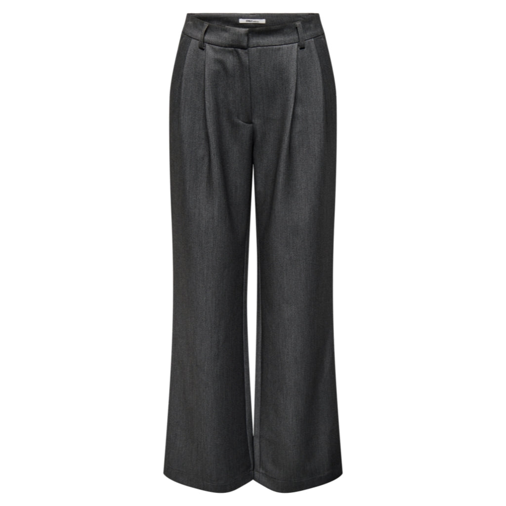 ONLY dame bukser ONLHATTIE - Dark grey melange
