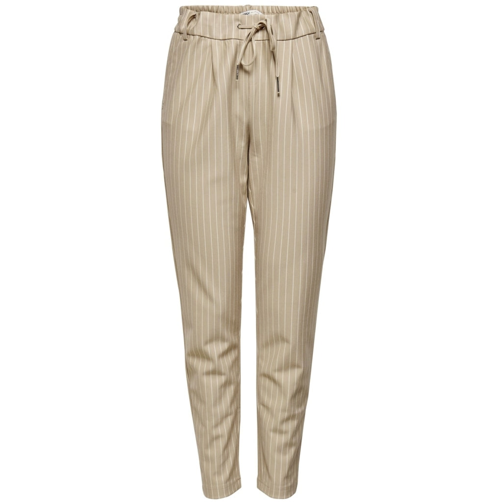 ONLY dame bukser ONLPOPTRASH STRIPE - Humus W. CLOUD DANCER