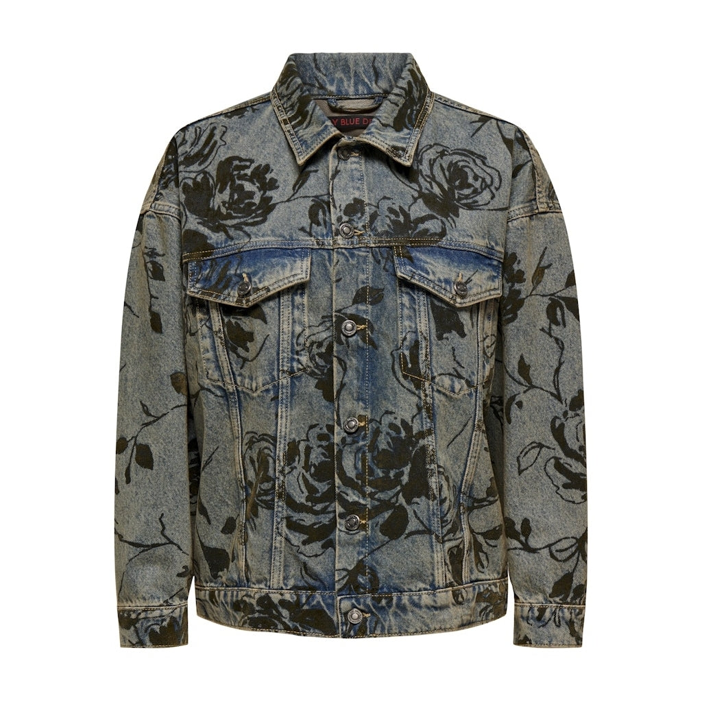 ONLY dame jakke ONLMOTT - Medium blue denim ONLY dame jakke ONLMOTT - Medium blue denim