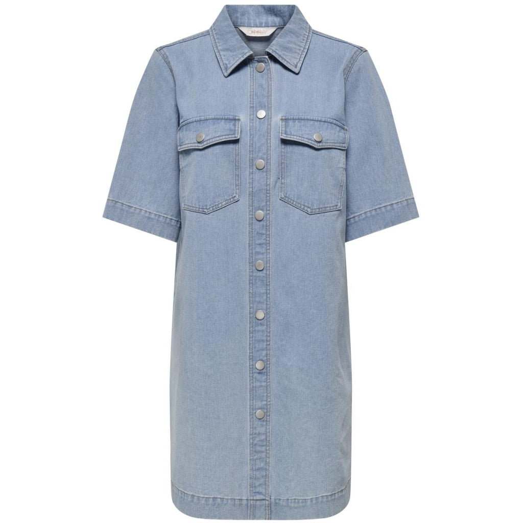 ONLY dame kjole ONLBELLE - Light Blue Denim