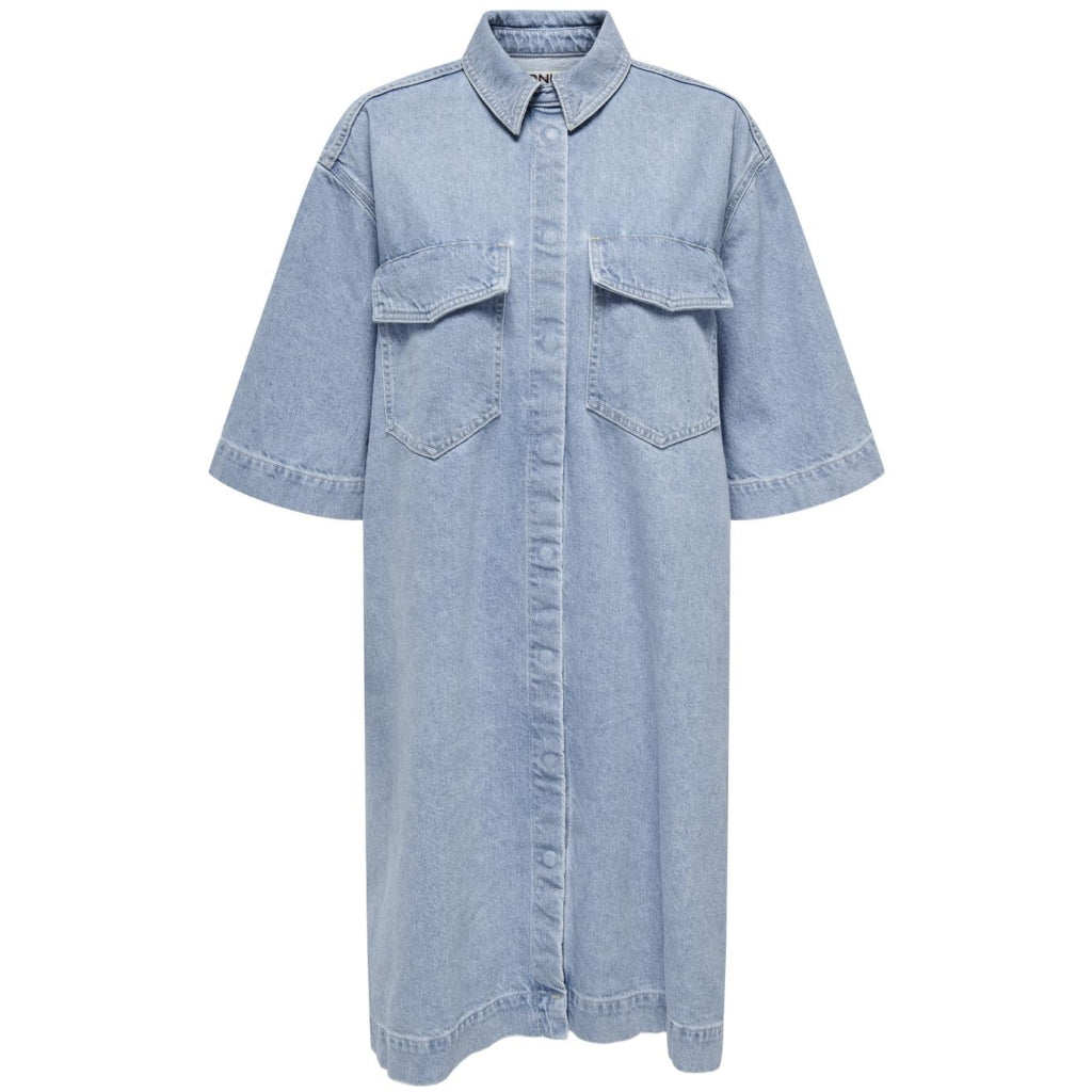 ONLY dame kjole ONLSOPHIE - Light Blue Denim ONLY dame kjole ONLSOPHIE - Light Blue Denim