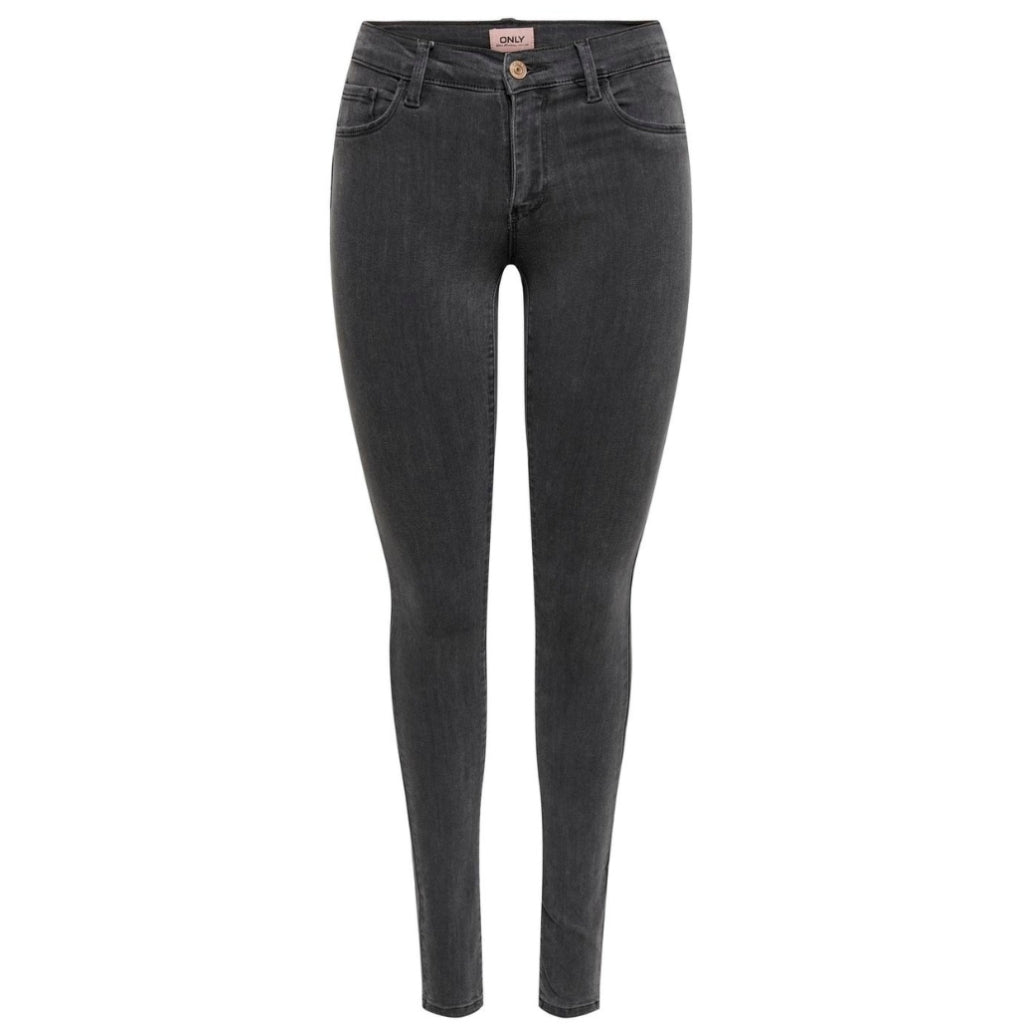 ONLY dame skinny jeans ONLRAIN - Dark Grey Denim