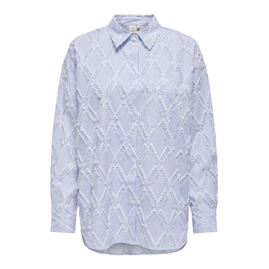 ONLY dame skjorte ONLBENI - Bright White EBB AND FLOW ONLY dame skjorte ONLBENI - Bright White EBB AND FLOW