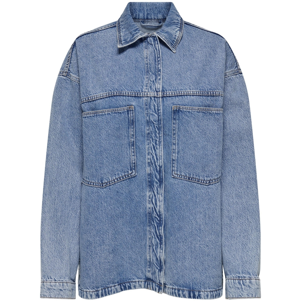 ONLY dame skjorte ONLEMMIE - Light Blue Denim ONLY dame skjorte ONLEMMIE - Light Blue Denim