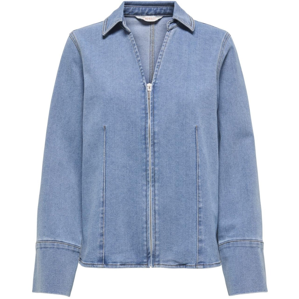 ONLY dame skjorte ONLFRIDA - Light Medium Blue Denim