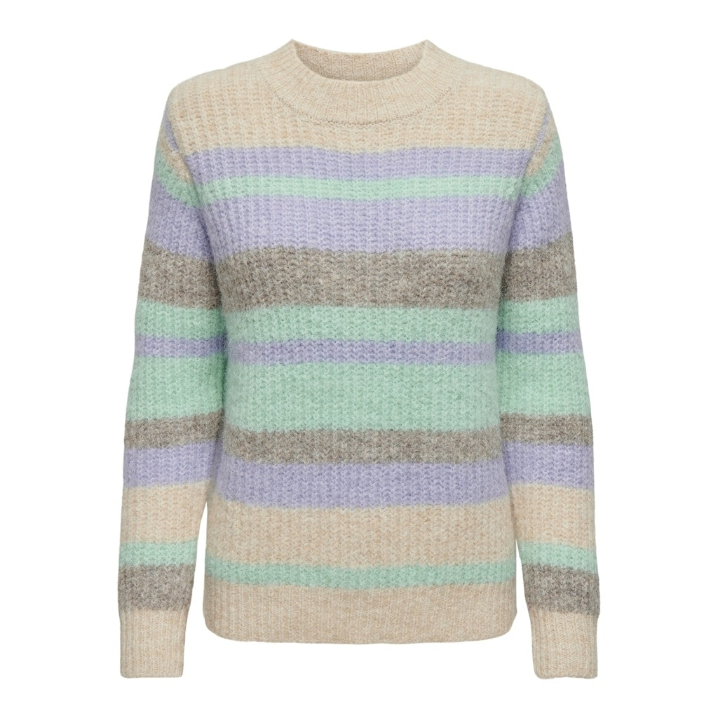 ONLY dame strik ONLMAGGIE - Birch Picante/Aqua Sky/Pastel Lilac ONLY dame strik ONLMAGGIE - Birch Picante/Aqua Sky/Pastel Lilac