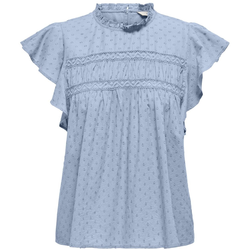 ONLY dame top ONLKATTI - Cashmere Blue