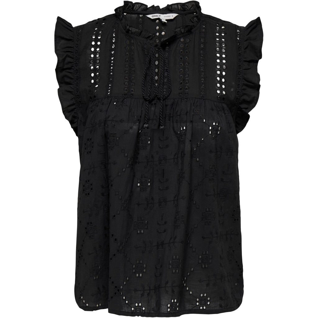 ONLY dame top ONLREVA - Black