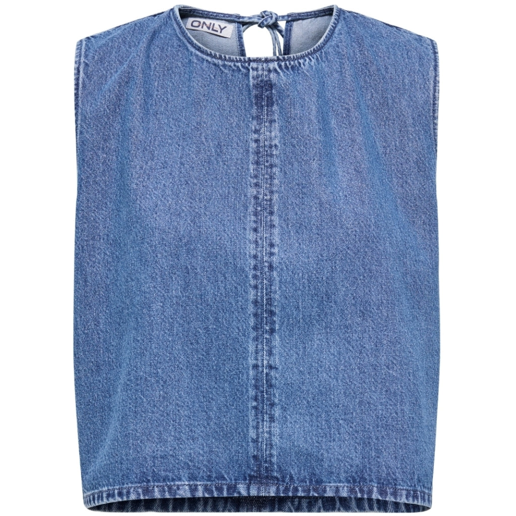 ONLY dame top ONLVIGGA - Medium blue denim