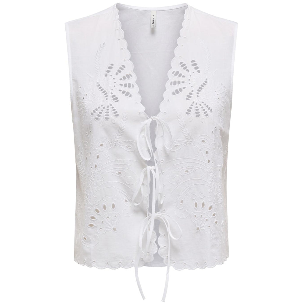 ONLY dame vest ONLLOU - Bright White