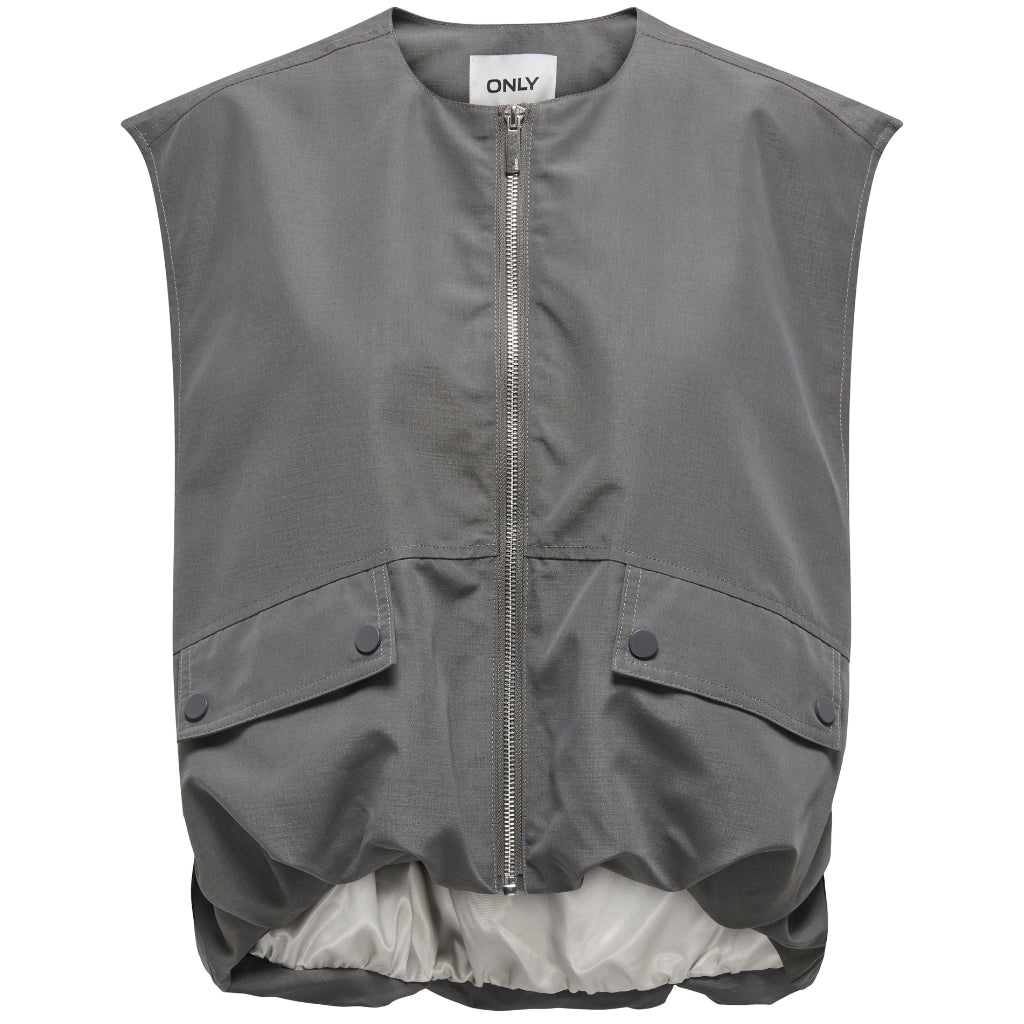 ONLY dame vest ONLMARY - Plum Kitten Pumice Stone Lining