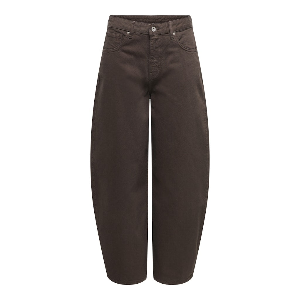 Only dame bukser ONLTAYLOR - Dark Brown