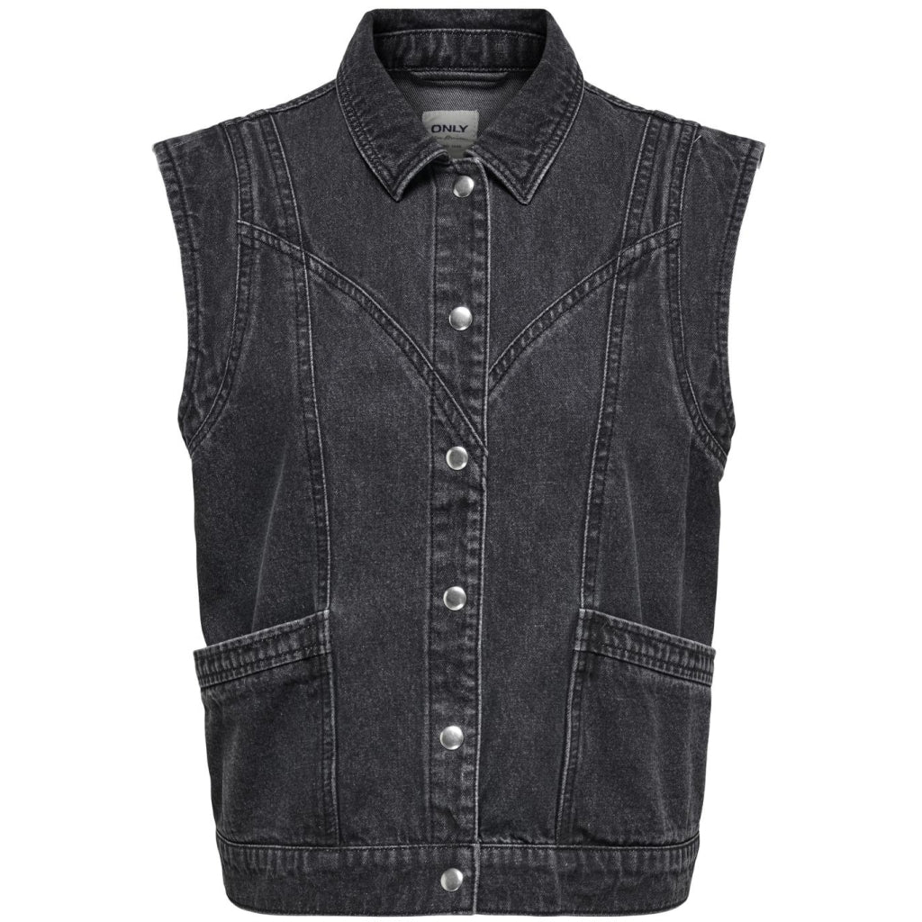Only dame vest ONLKENNEDY - Washed Black