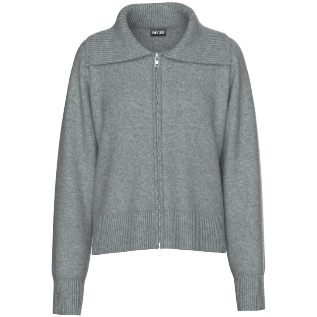 PIECES DAME CARDIGAN PCMALOU - Medium grey melange