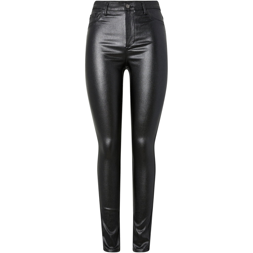 PIECES DAME Jeans PCHIGHSKIN Glitter - Black Glitter