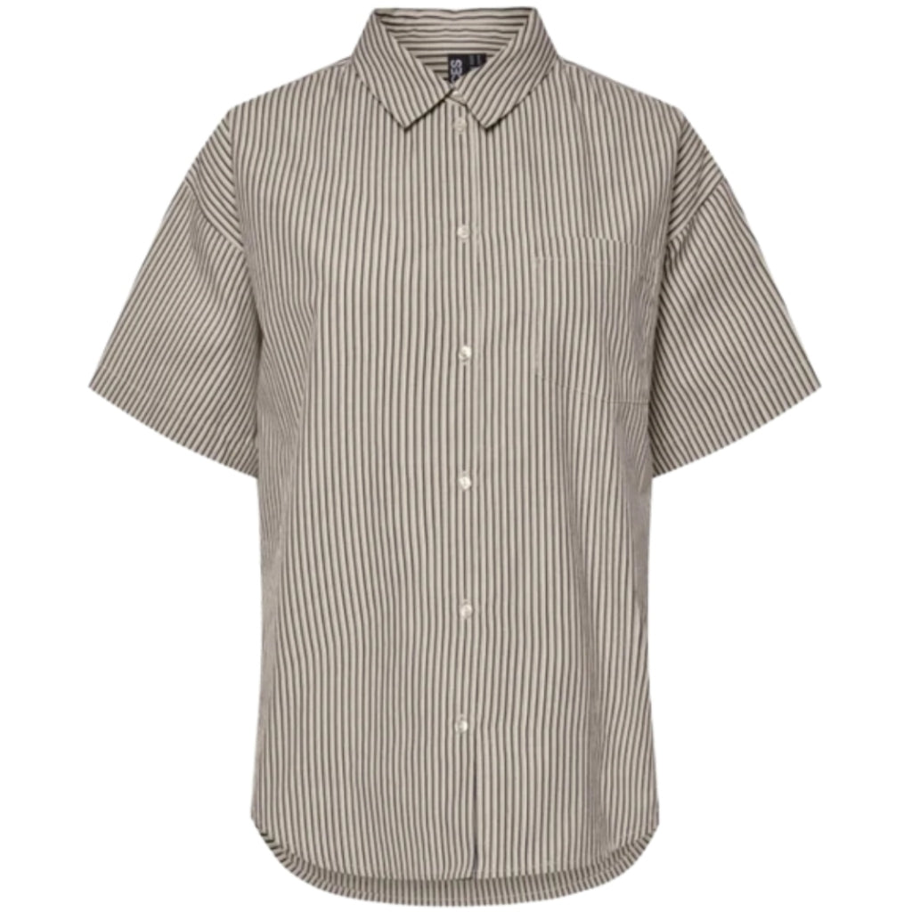 PIECES DAME SKJORTE PCFEMME - Birch Stripes Delicioso