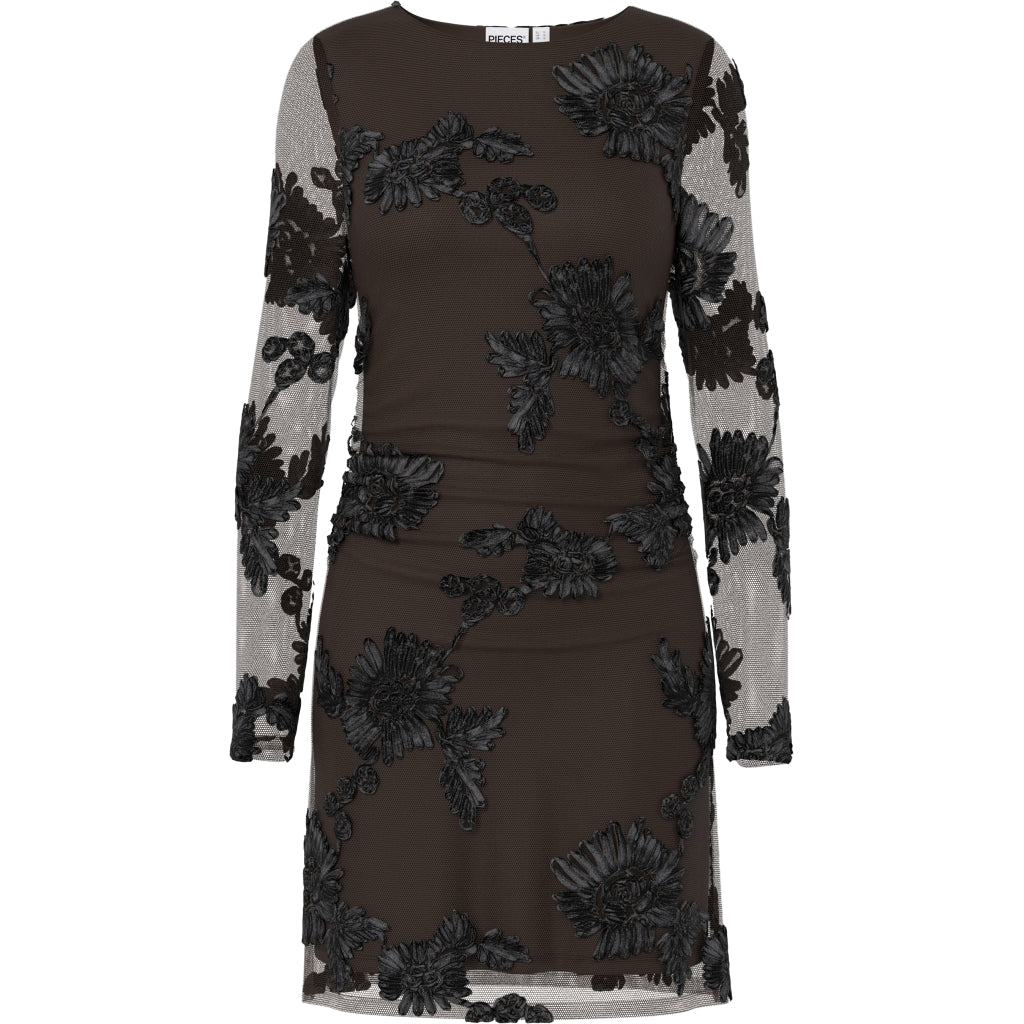 PIECES Dame Kjole PCOffia - Delicioso Black Satin Band