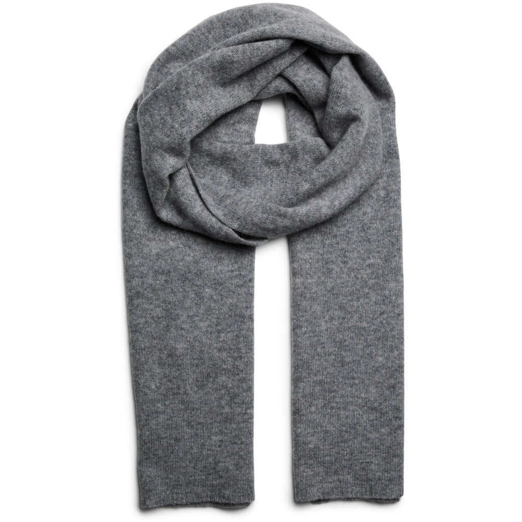 PIECES Dame Tørklæde PCJandry - Medium grey melange