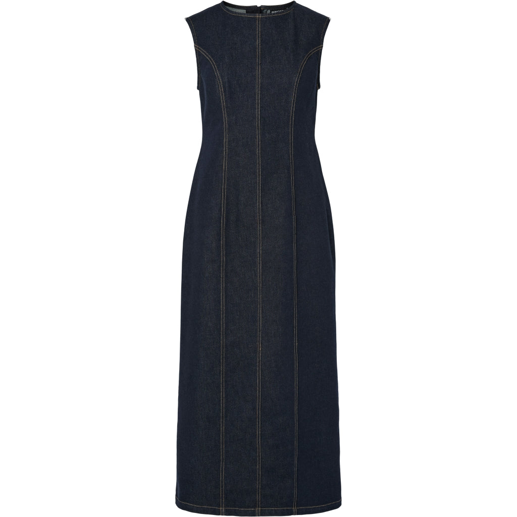 PIECES dame kjole PCFRANNA - Dark Blue Denim