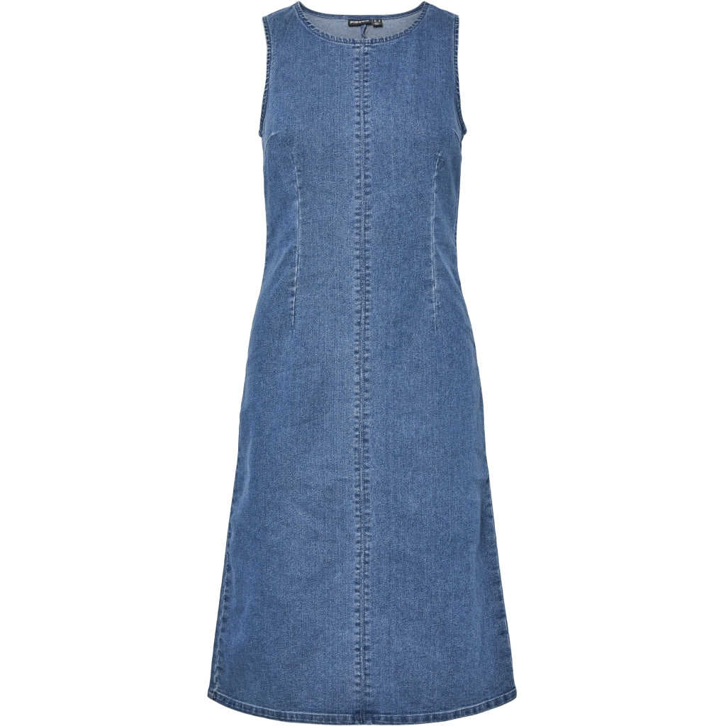 PIECES dame kjole PCTIFFANY - Medium blue denim