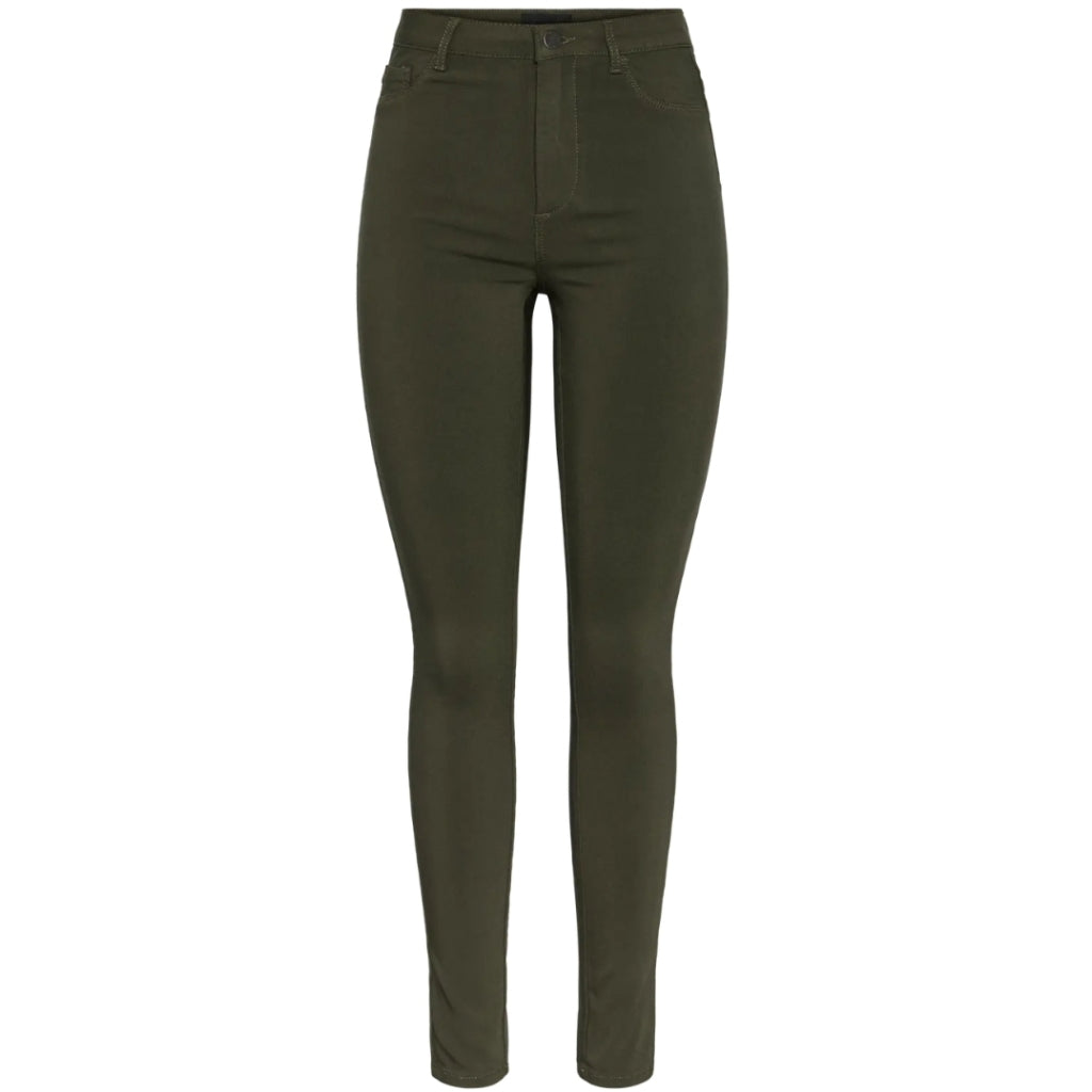 Pieces dame jeans PCHIGHSKIN - Forest Night