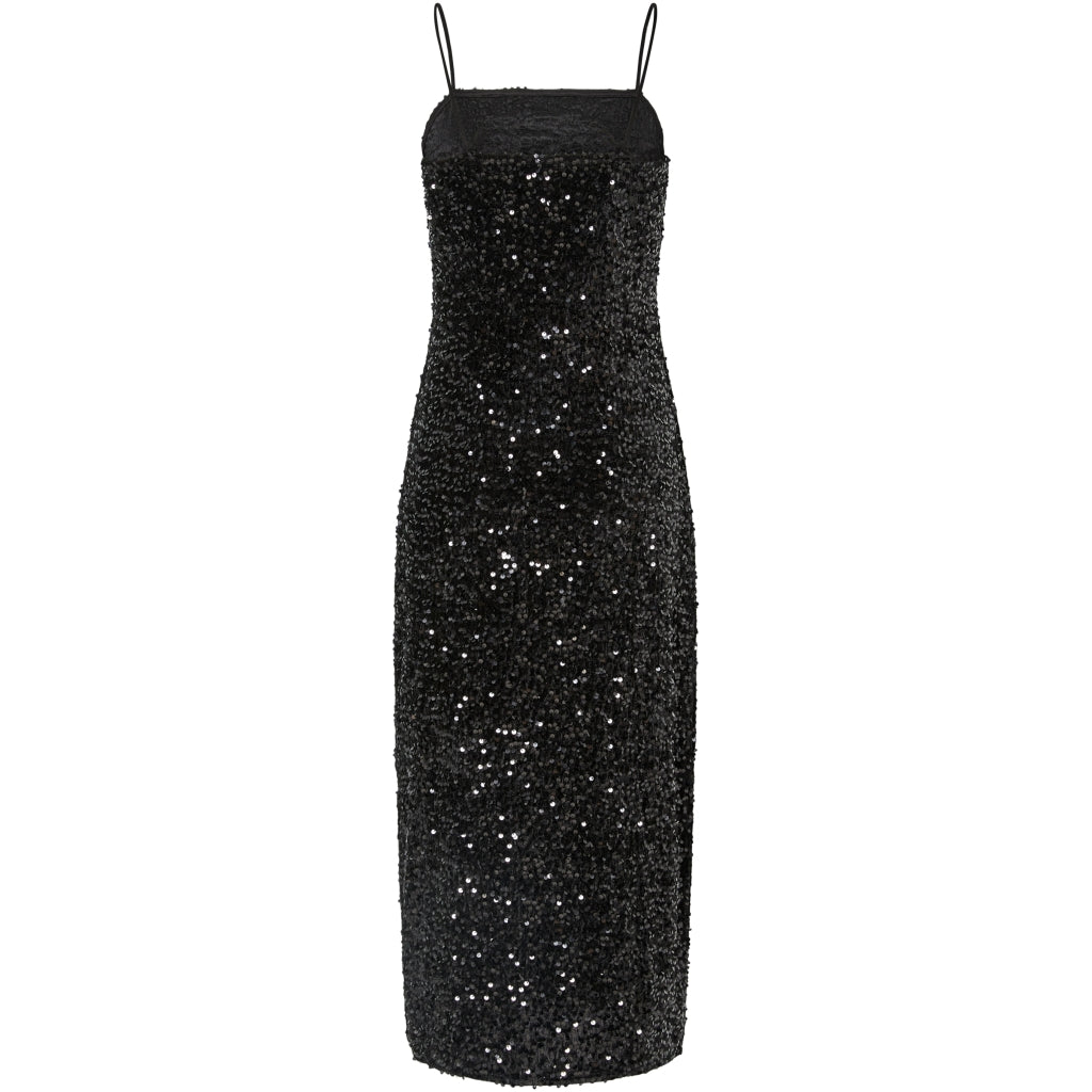 Pieces dame kjole PCKAM - Black Black sequins