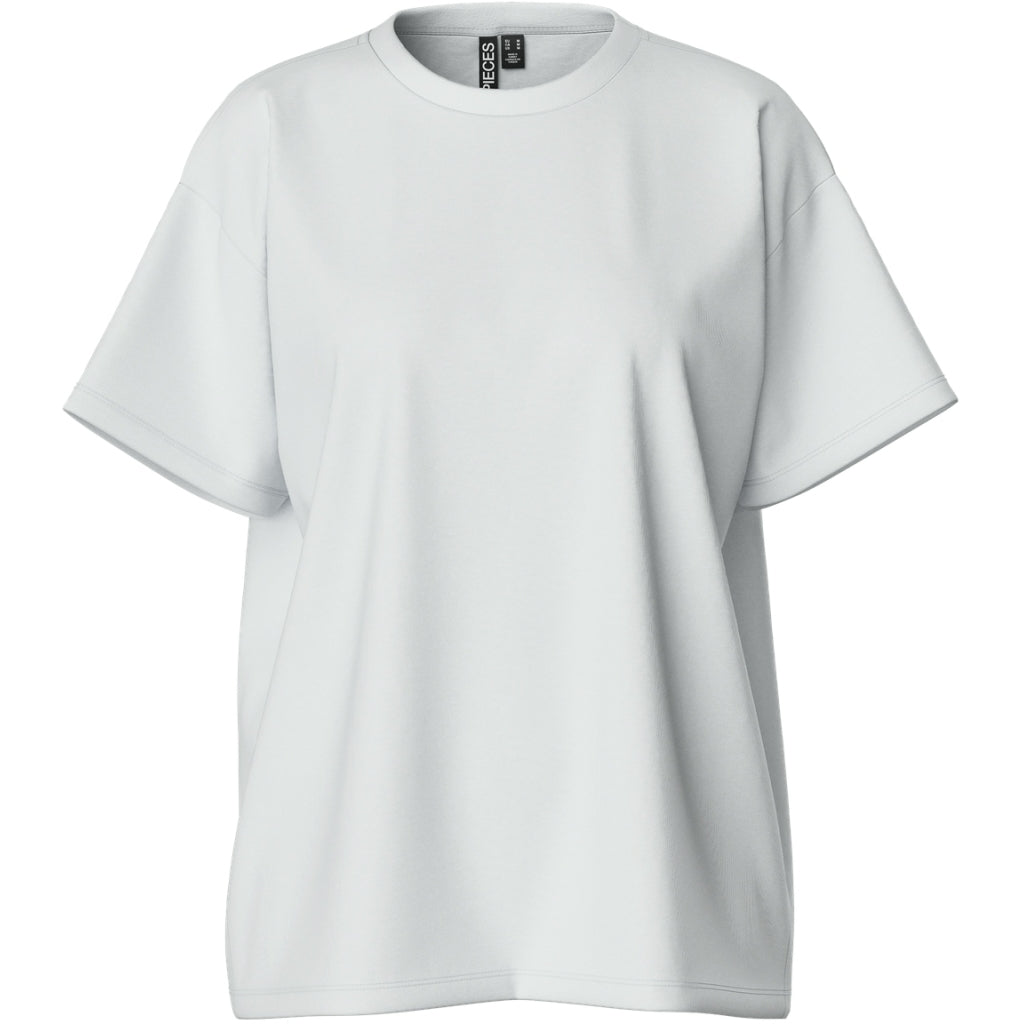 Pieces dame t-shirt PCSKYLAR - Bright White