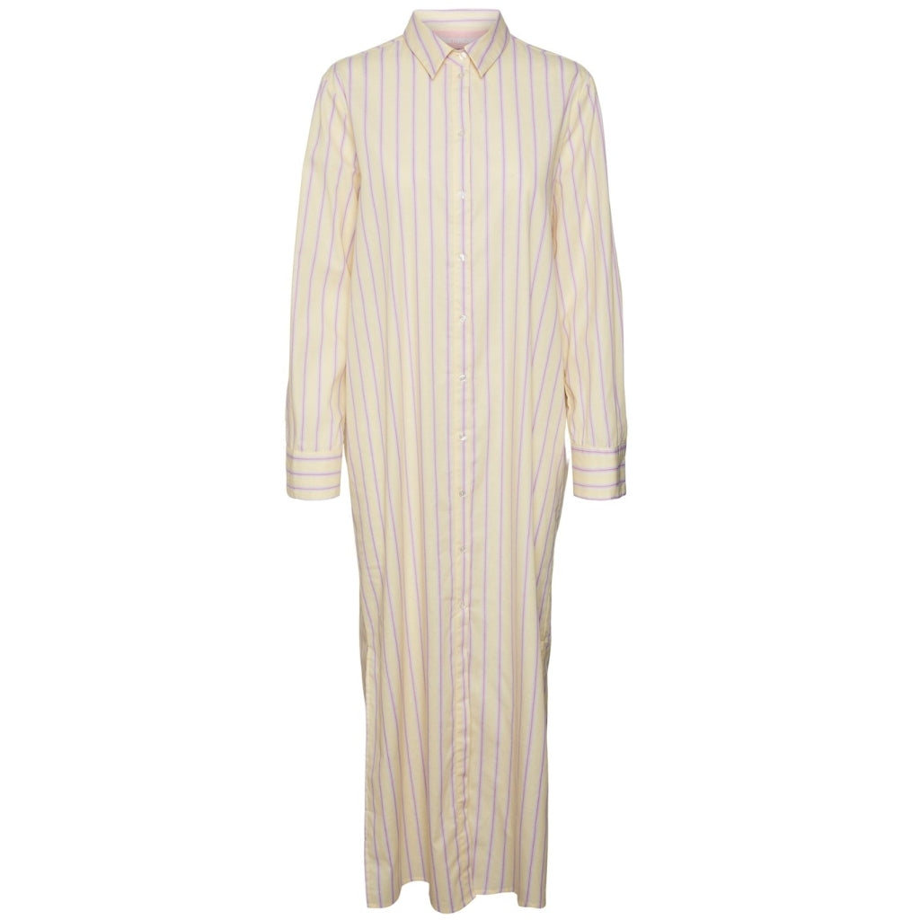 SomethingNew dame kjole SNCLEO - Pale Banana PURPLE