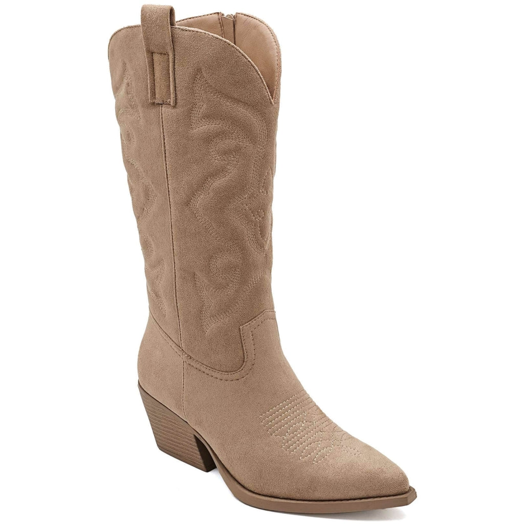 Talia dame cowboystøvler 5677-1 - Kaki