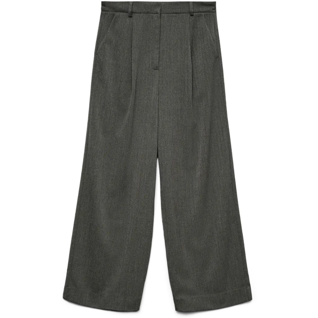 VERO MODA DAME BUKSER AWTAIA - Medium grey melange
