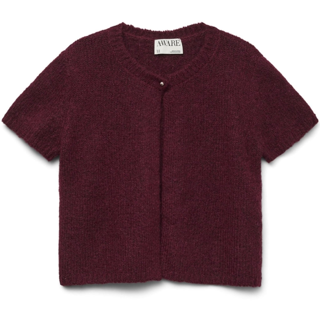 VERO MODA DAME CARDIGANG AWSILJA - Zinfandel