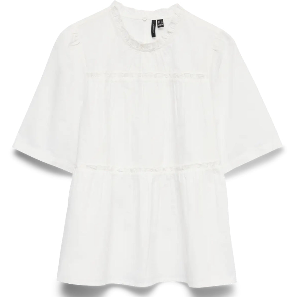 VERO MODA DAME TOP VMNEWISOLDE - Snow white