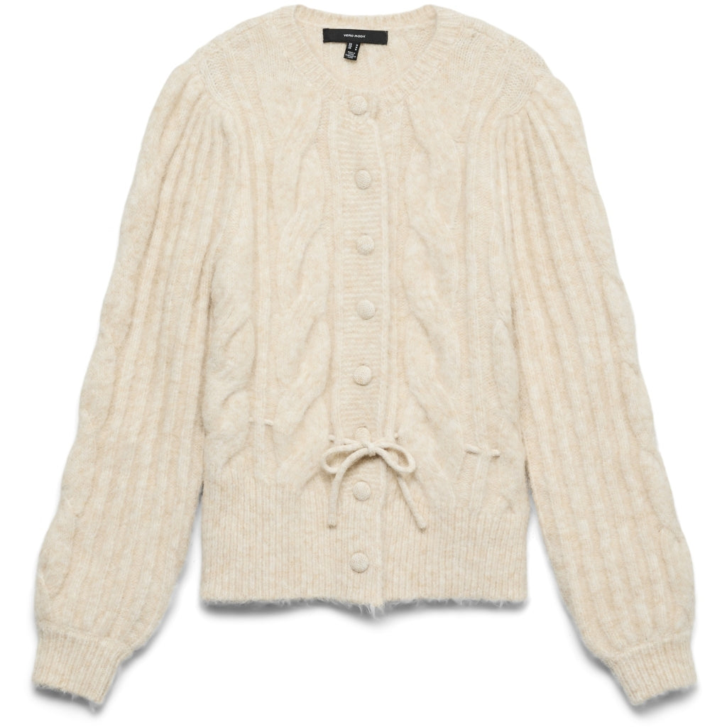 VERO MODA Dame Cardigan VMLisa - Oatmeal Melang