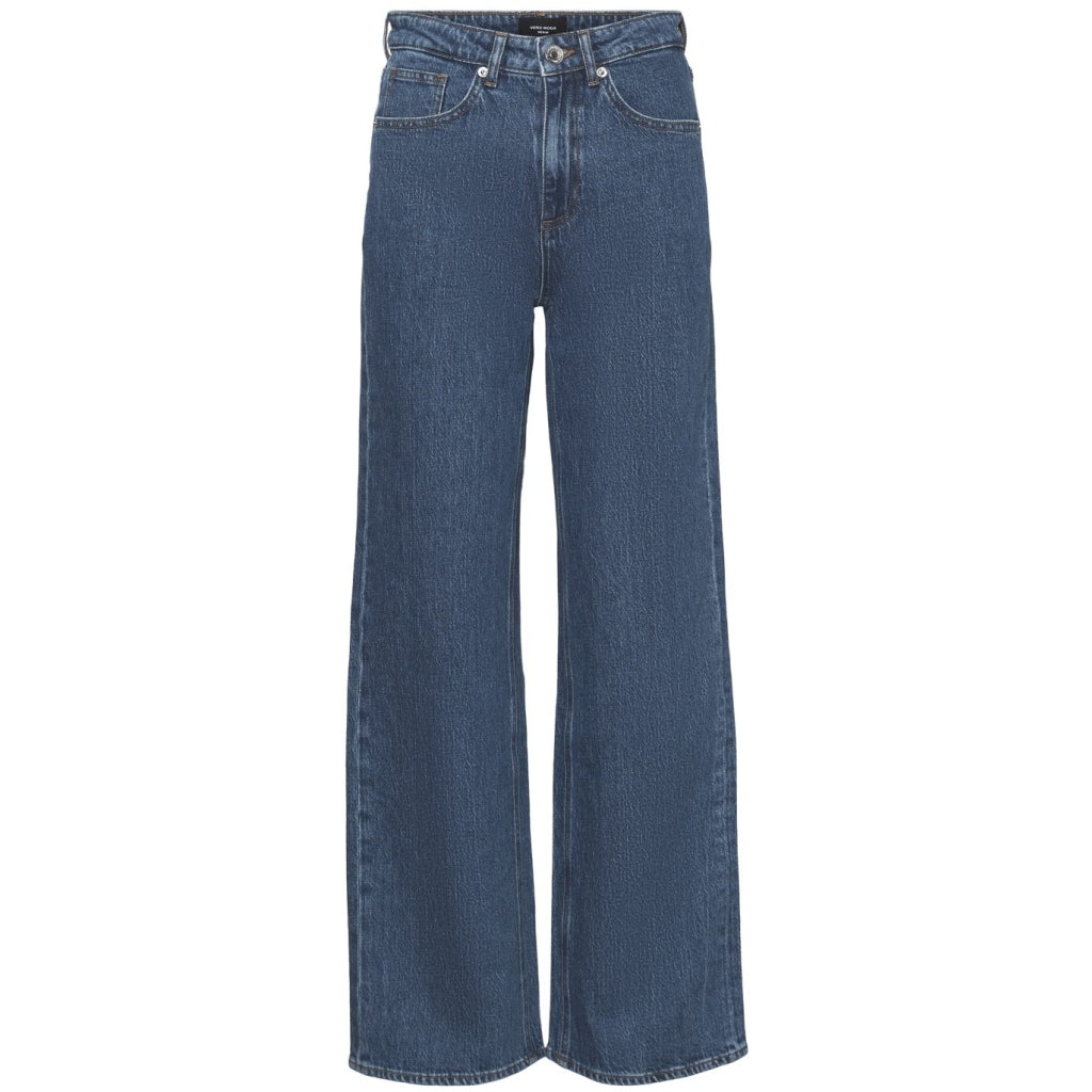 VERO MODA Dame Jeans VMTessa højtaljede Jeans - Medium blue denim