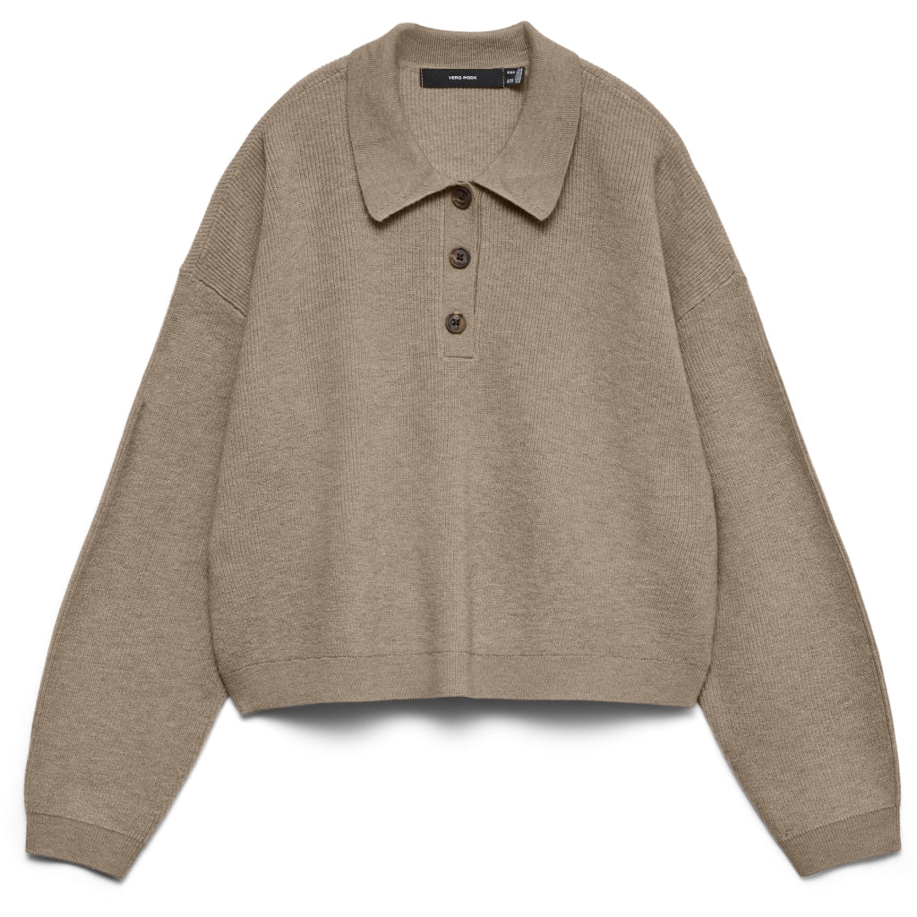 VERO MODA Dame Pullover VMExciting - Silver Mink Melange
