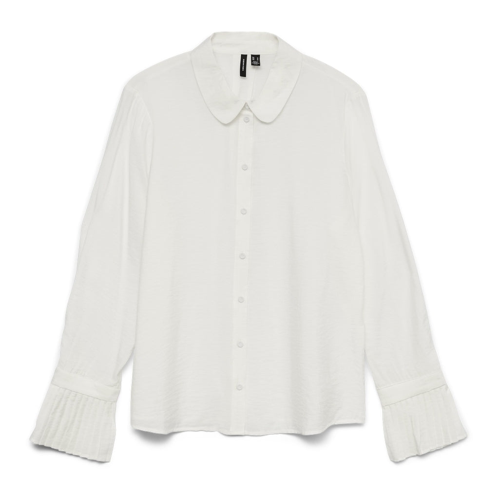 VERO MODA Dame Skjorte VMPlissi - Snow white