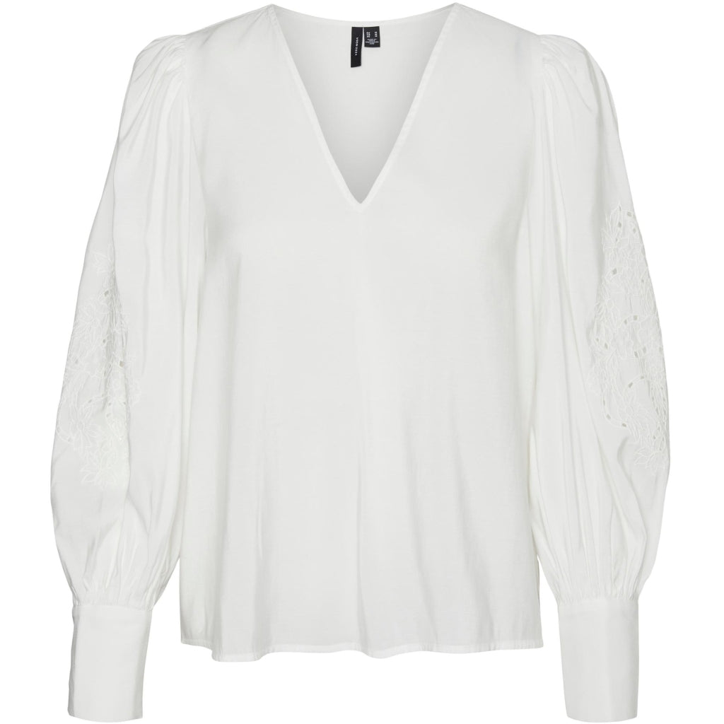 VERO MODA dame bluse VMSANI - Snow white