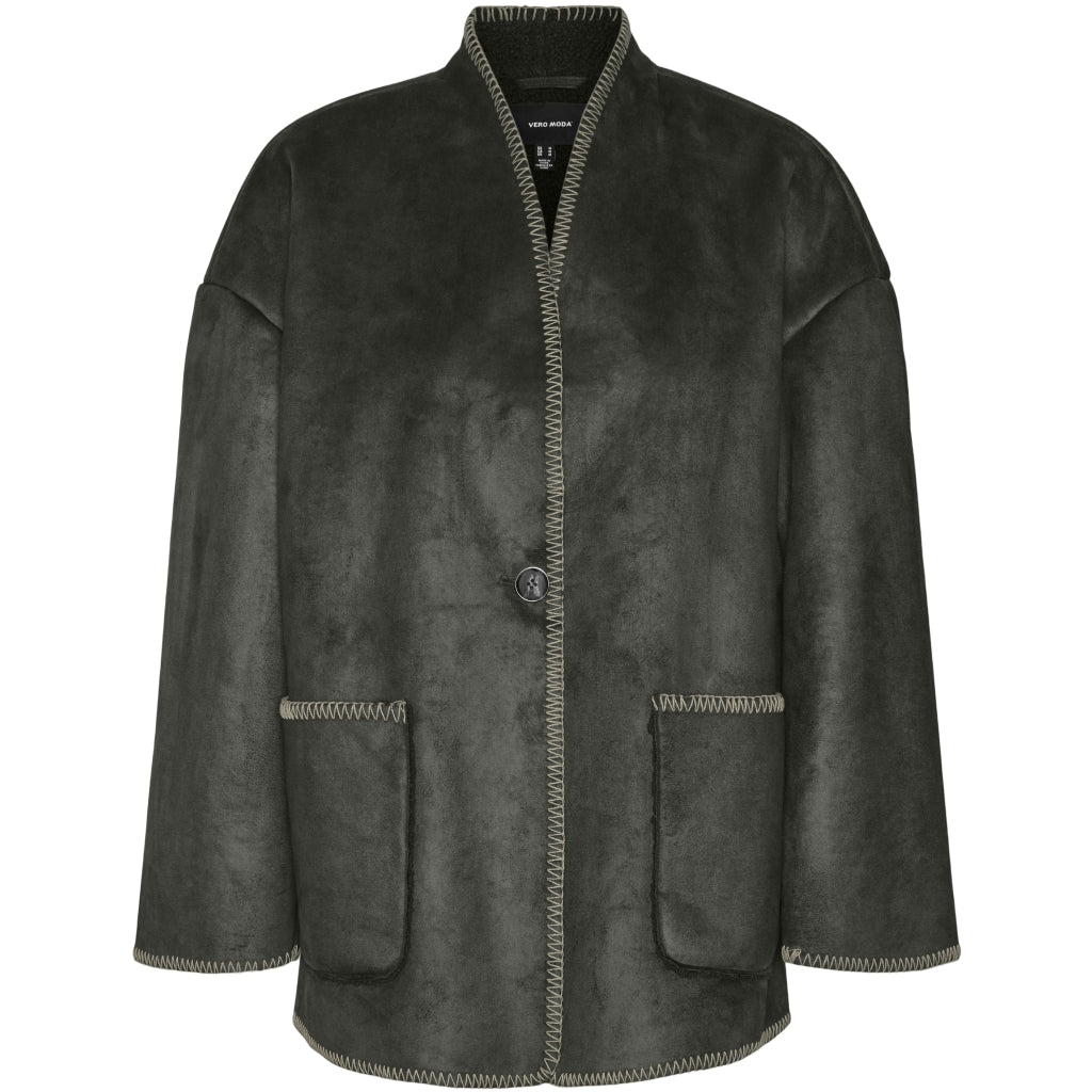 VERO MODA dame jakke VMLIVA - Peat OATMEAL DETAIL