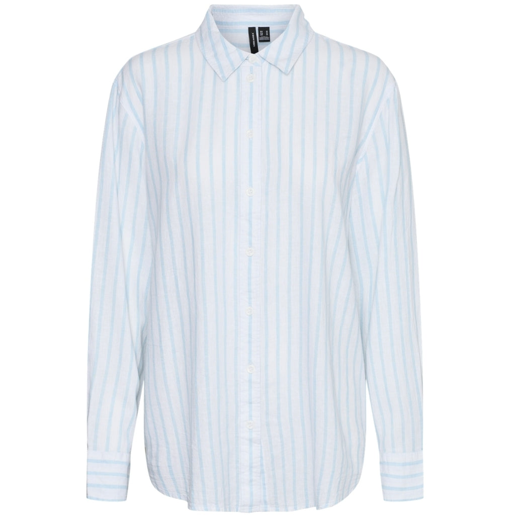 VERO MODA dame skjorte VMLINN - Snow White Olga Airy Blue