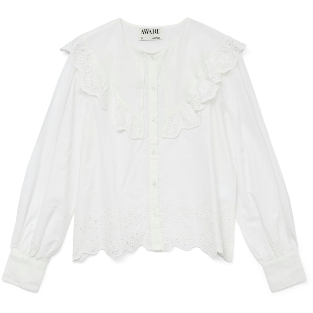 VERO MODA dame skjorte VMPAISLEY - Snow white