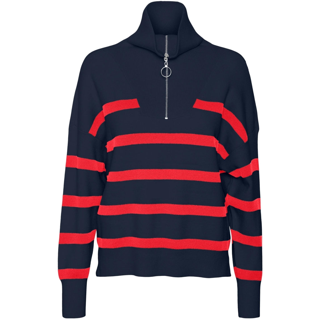 VERO MODA dame strik VMSABA - Navy Blazer BITTERSWEET